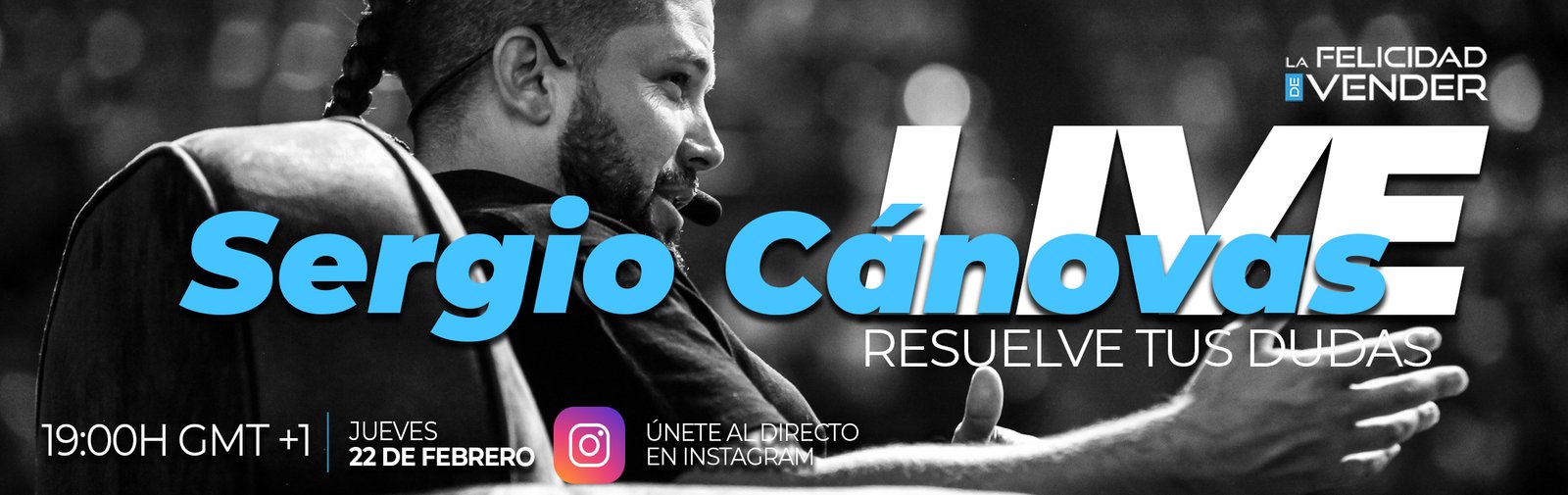 Sergio Canovas live en instagram. jueves 19h GTM+1